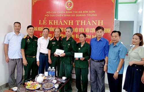 Hội Cựu chiến binh thị xã Bỉm Sơn, Thanh Hóa hoàn thành chỉ tiêu xóa nhà dột nát cho hội viên